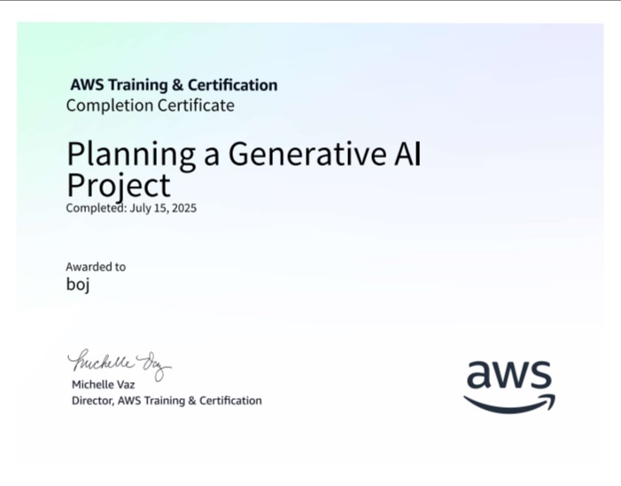 AWS - Planning a Generative AI Project
